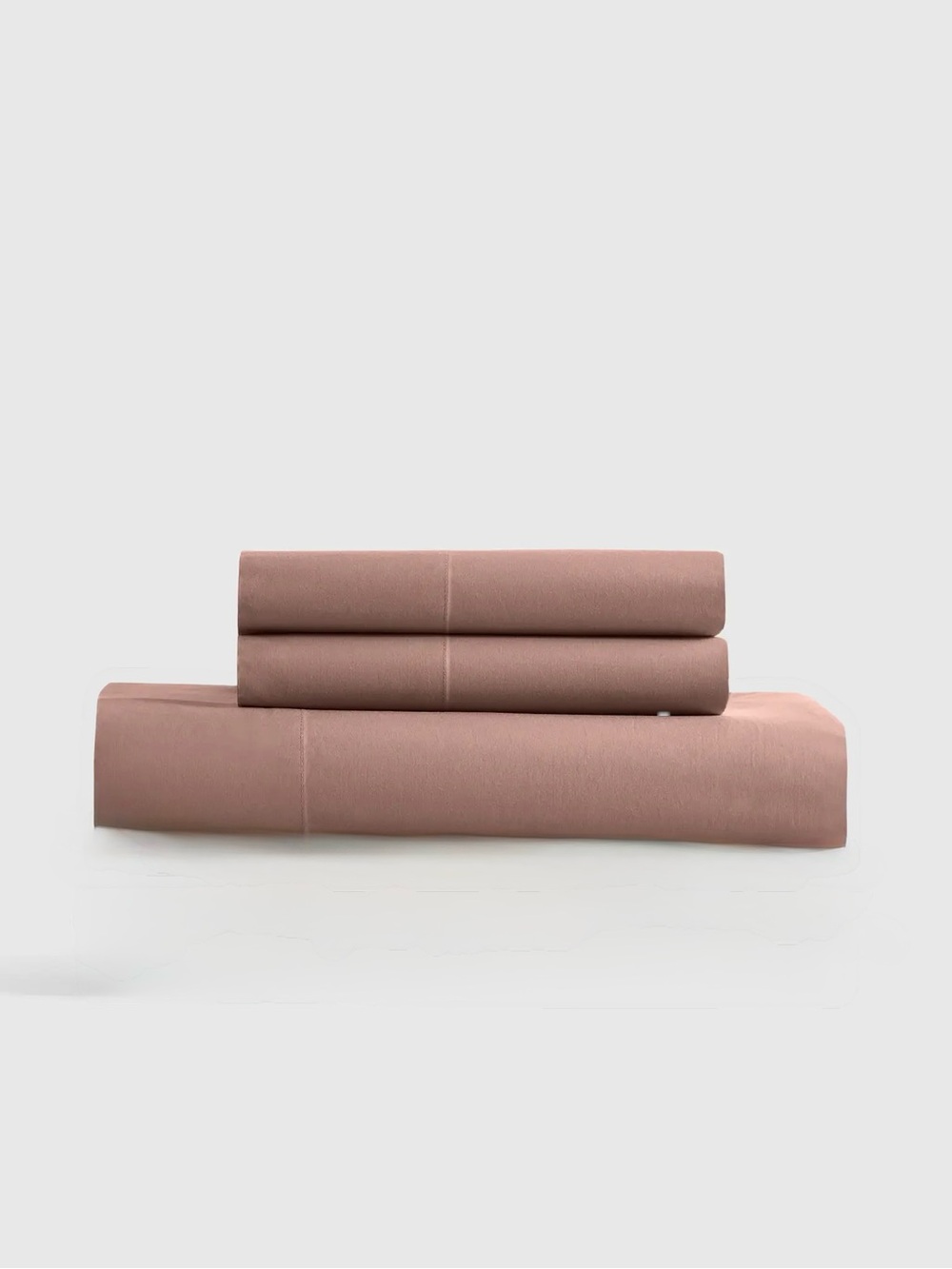 New Quince Organic Crisp Percale Flat Sheet and 2 Pillowcases Set Queen $72 Fig